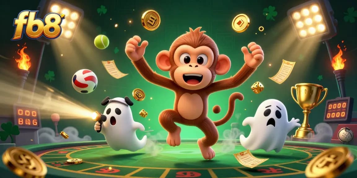 Experience thrilling betting action with fb88 in a dynamic, vibrant casino illustration full of excitement.