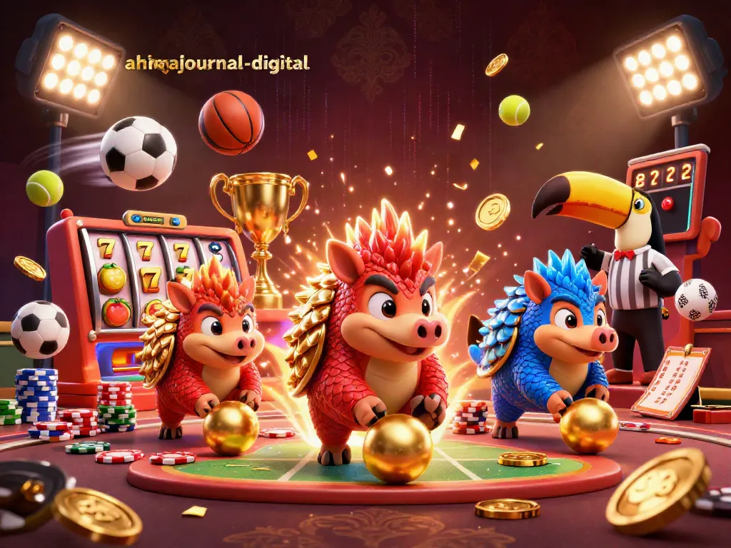 Experience thrilling gameplay at ahimajournal-digital with rival pangolins in a casino showdown.
