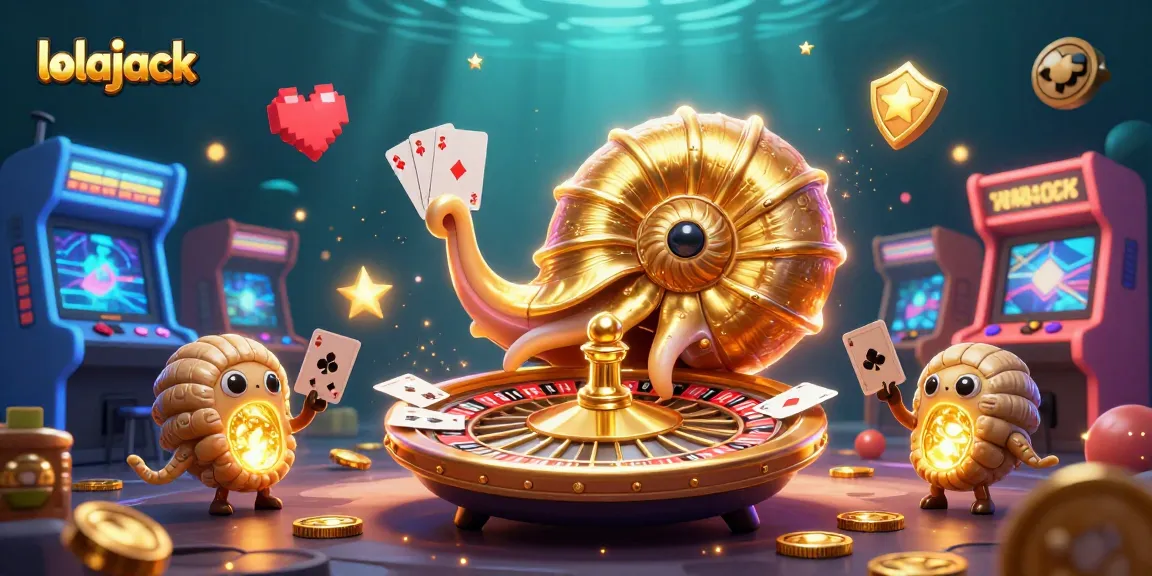 Experience thrilling gameplay with lolajack featuring a nautilus roulette wheel and glowing ammonite companions.